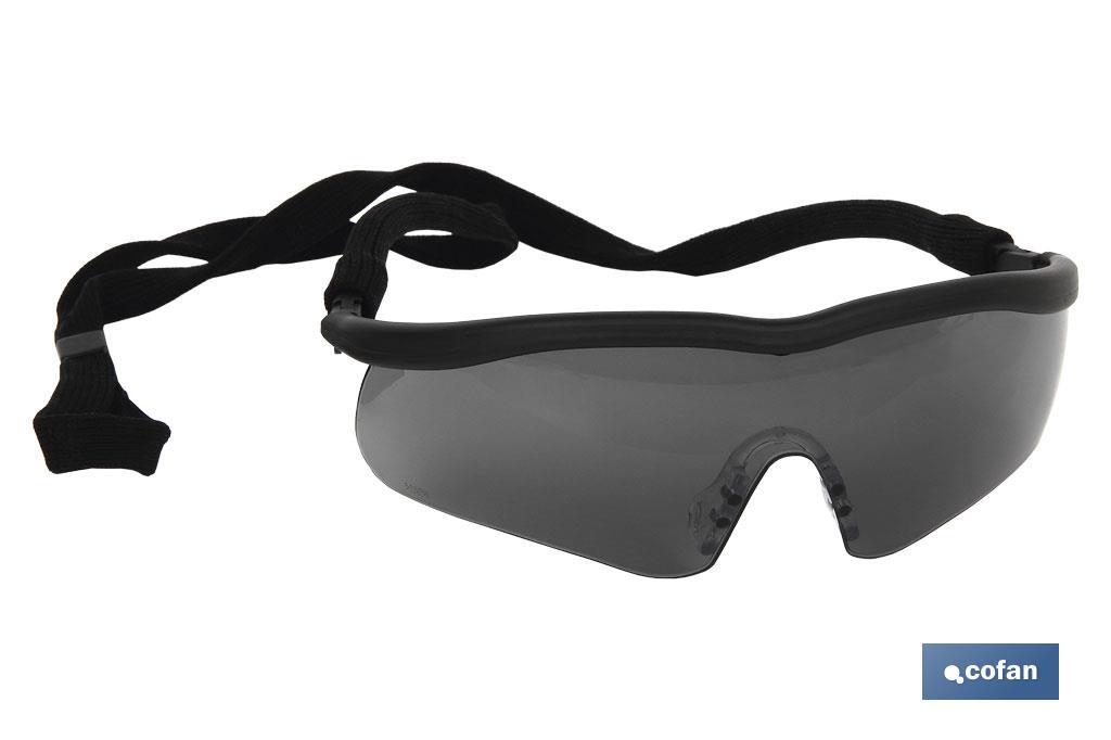 GAFAS SEGURIDAD SPORT OSCURA UV PROTECTION (PACK: 1 UDS)