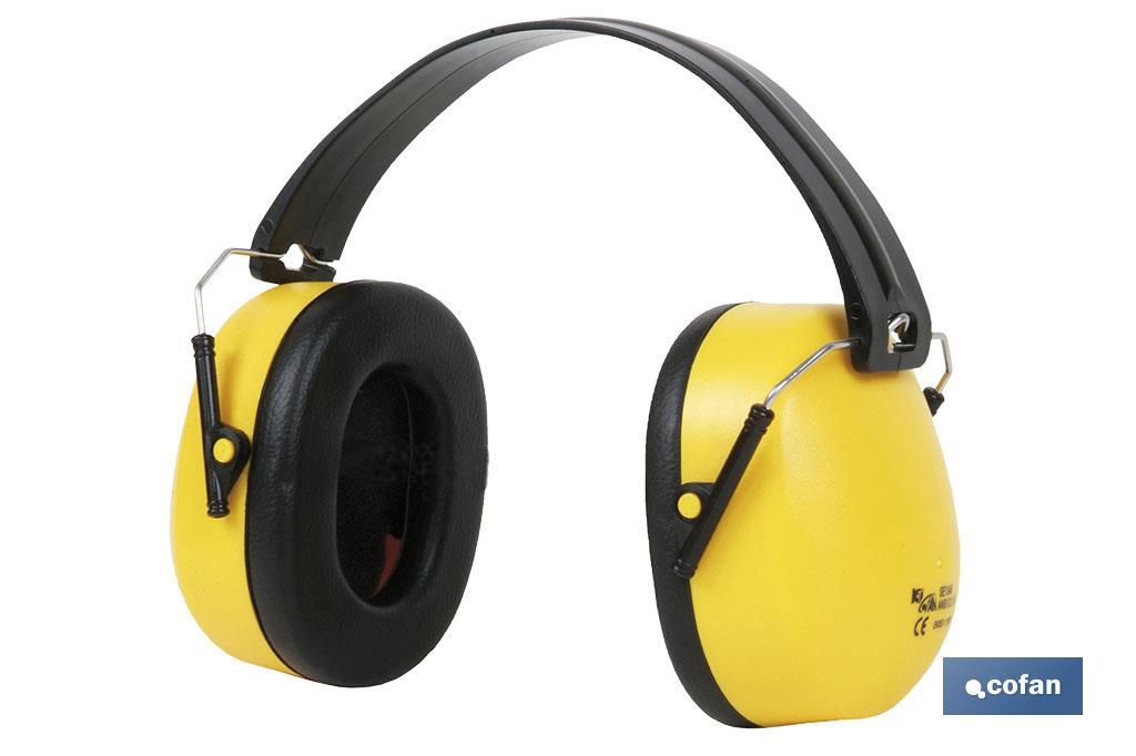 Auriculares de Protección | Antirruido | Color Amarillo | Fabricado en ABS y Poliestireno | Con Blíster o Sin Blíster