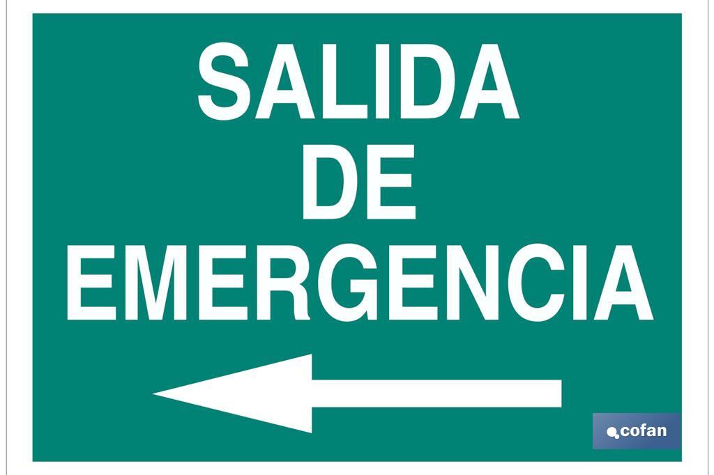 Salida de Emergencia Texto